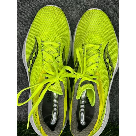 Saucony Kinvara 14 Women’s Running Shoes Size 9 Neon Yellow Lightweight - Picture 6 of 9